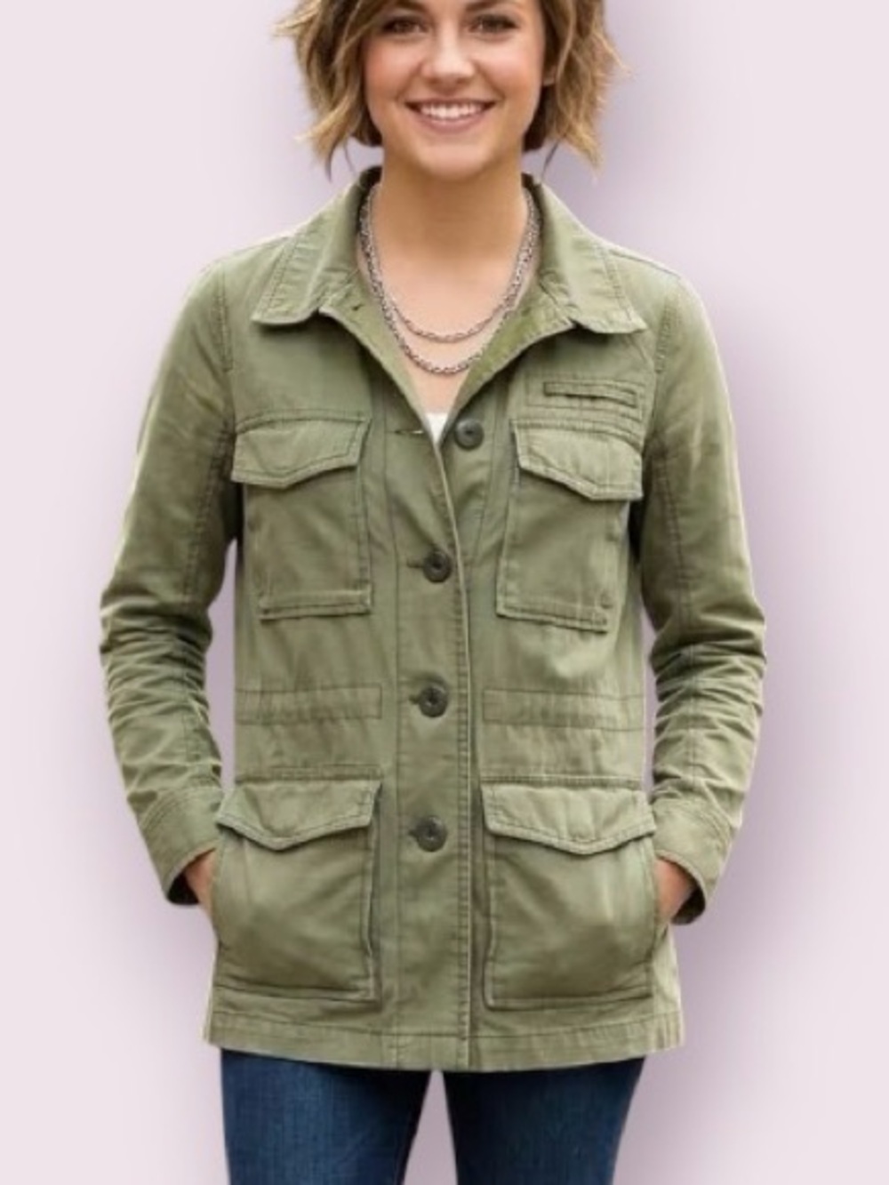 Madewell Catskills Military Utility Jacket Army Green Size XS
